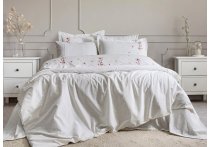 Постельное белье Washed Cotton Saheser - Amber с вышивкой (Турция), евро